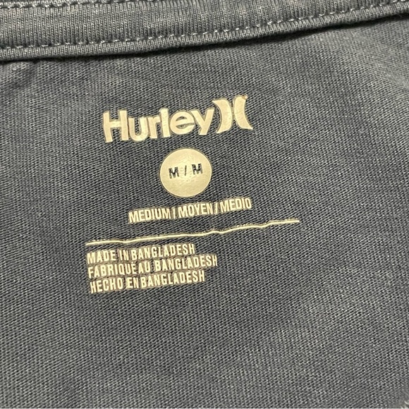 Hurley Men’s Blue Short Sleeve Sun Graphic Print Crewneck Tee Size Medium - Picture 3 of 3